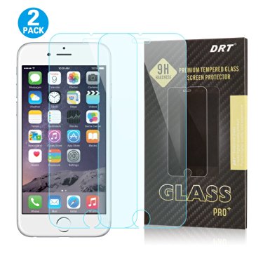 iPhone 6 Screen Protector, (2 pack) DRT Ultra Thin Premium Tempered Glass Screen Protector for Apple iPhone 6 and iPhone 6s (4.7)