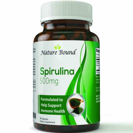 Natural Spirulina Tablets Extract Blue-Green Algae Dietary Supplement Chlorophyll Powerful Antioxidant Nutrient Dense Superfood Packed with Vitamins and Minerals Promotes Weight Loss & Immune Support