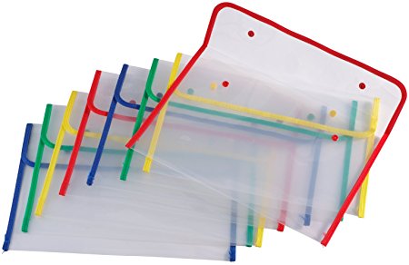 Miles Kimball Fabric Edged Clear Plastic Envelopes