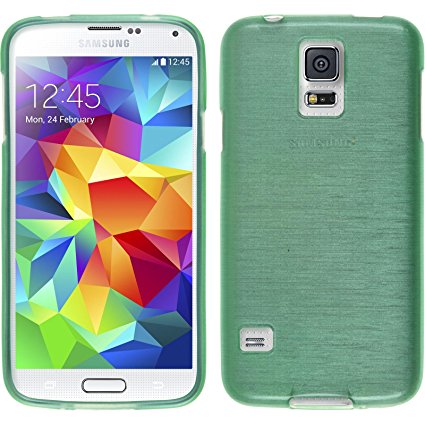 Silicone Case for Samsung Galaxy S5 mini - brushed green - Cover PhoneNatic Case