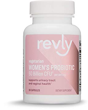 Amazon Brand - Revly Women's Probiotic 50 Billion CFU, 30 Capsules, 1 Month Supply