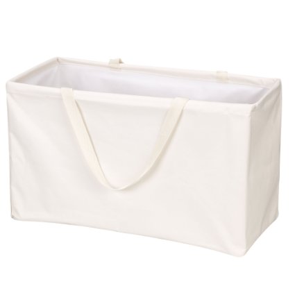 Household Essentials Rectangular Krush Canvas Tote Bag, Beige