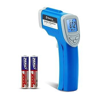 Etekcity Infrared Thermometer Upgrade 774, Heat Temperature Temp Gun for Cooking, Laser IR Surface Tool for Pizza, Griddle, Grill, HVAC, Engine, Accessories, -58°F to 842°F, Blue