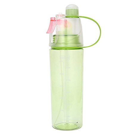 600ml Sport Bottle Luca Cycling Mist Spray Water Gym Beach Bottle Leak-proof Drinking Cup (Green)