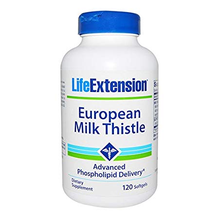 Life Extension European Milk Thistle-Advanced Phospholipid Delivery Soft Gels, 120 Count