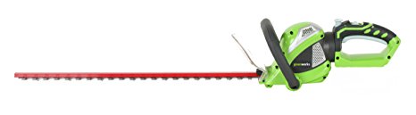 Greenworks 24-Inch 40V Cordless Hedge Trimmer with Rotating Handle, Battery Not Included 22332