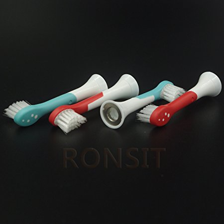 Ronsit 4pcs Replacement Brush Heads for Sonicare Hx-6034/HX6032 for Kids Brush Heads, Ages 4-7
