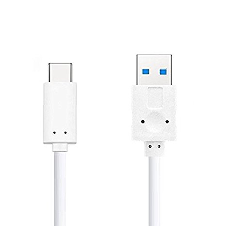 USB Type C (USB-C) to USB 3.0 Type A Charging and Sync Cable for Google Pixel, XL, Nexus 5X, 6P, LG V20, G5, HTC 10, Samsung Galaxy A5, A7(2017),Sony Xperia XZ and Other Type-C Phones (White 1M)