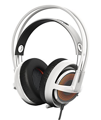 SteelSeries Siberia 350, Gaming Headset, DTS 7.1 Surround Sound, RGB Illumination, (PC / Mac / Playstation) - White