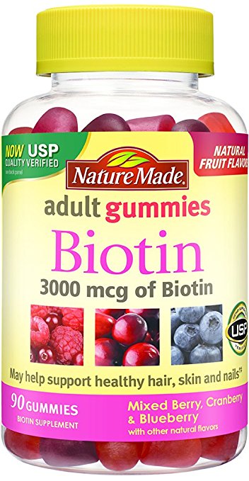 Nature Made Biotin 3000mcg Adult Gummies, 90 Count