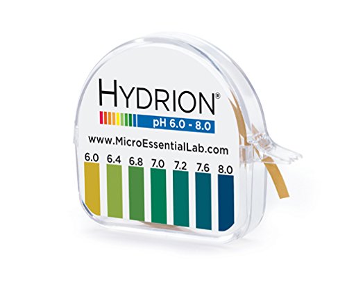 MICRO ESSENTIAL LABS pHYDRION VIVID PH PAPER 6-8 PH 15 FT ROLL WITH COLOR CHART