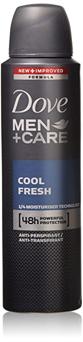 Dove Men   Care Dry Spray Antiperspirant, Cool Fresh 3.80 oz (Pack of 4)