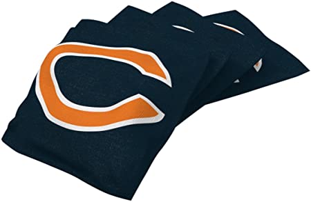 Wild Sports NFL Chicago Bears Blue Authentic Cornhole Bean Bag Set (4 Pack)