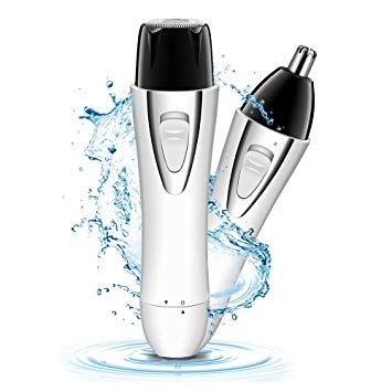 Facial Hair Removal for Women, SUVOM Waterproof Women Shaver Painless Ladies Rechargeable Trimmer for Face Chin Cheeks Fine Hairs(White)