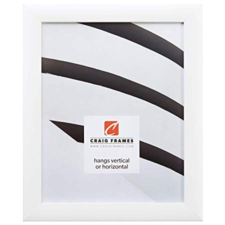 Craig Frames 23247812 10 by 12-Inch Picture Frame, Smooth Finish, 1-Inch Wide, White