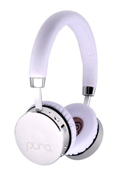 Puro Sound Labs, The Premium Kids Headphone, Kids Volume Limiting Bluetooth Wireless Headphones (White,Silver)