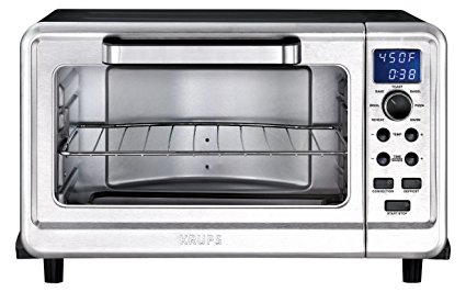 KRUPS OK505851 Digital Toaster Oven with 12 preset functions, 6-Slice, Silver