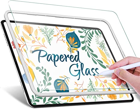 JETech Papier Glas Schutzfolie für iPad Air 5/4 10,9 Zoll und iPad Pro 11 Zoll mit Einfaches Installationswerkzeug, Displayschutz Panzer Schutz Gehärtetes Papier Matt Finish Blendfreiem, 1 Stück