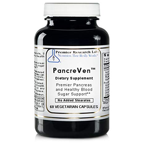 PREMIER RESEARCH LABS PancreVen - Ideal Support For Pancreas, Spleen, Digestion and Healthy Blood Sugar Levels (60 Vegetarian Capsules)