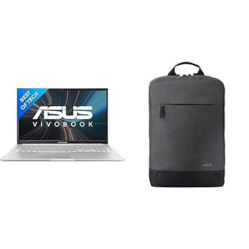 ASUS Vivobook 15, Intel Core i5-12500H 12th Gen, 15.6" (39.62 cm) FHD, (8 GB RAM/512GB SSD), X1502ZA-EJ524WS BP1504 Laptop Bag (Grey)