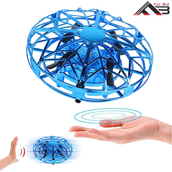 Flybiz Hand Controlled Flying Ball UFO Mini Drone, for 3-10 Year Old Boys Induction Aircraft, Kids Toys Hand Controlled Helicopter RC Quadcopter Infrared Induction Control Flying Toys Aircraft Games