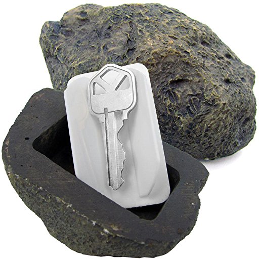 McKay Hide-A-Key Fake Rock Key Holder: Looks and Feels like a Real Rock while Safely Hiding your Spare Keys Outdoors