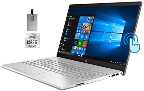 2020 HP Pavilion 15.6" FHD Touchscreen Laptop Computer, 10th Gen Intel Core i7-1065G7, 16GB RAM, 1TB HDD 256GB SSD, Backlit Keyboard, B&O Audio, HD Webcam, USB-C, Win 10, Grey, 32GB SnowBell USB Card