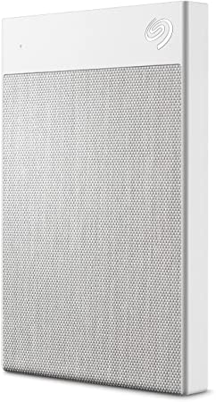 Seagate Backup Plus Ultra Touch 1TB External Hard Drive Portable HDD – White USB-C USB 3.0, 1 year Mylio Create, 2 Months Adobe CC Photography (STHH1000402)