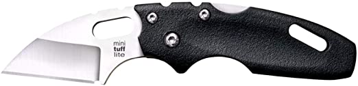 Cold Steel 20MT Mini Tuff Lite Plain, Mini Black, One Size