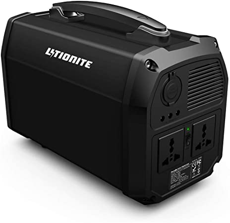 Litionite Titan 300W / 124.800mAh Portable Electric Power Generator - 2x AC power outlet - 3x USB (1x QC3.0) - 1x Type-C PD - 3x DC ports - External Battery for Laptop/Speaker/Video/Camera/TV/PC/Drone
