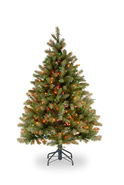 National Tree Company 4-1/2-Feet Downswept Douglas Fir Tree with 450 Multicolor Lights