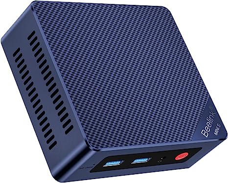 Beelink Mini S12 Mini PC, 12th Gen Intel-N95 (4C/4T, Up to 3.4GHz), 8GB DDR4 128GB PCle SSD Mini PC Win 11 Pro, 4K@60Hz, Dual HDMI, WiFi5, BT4.2, USB3.2, LAN, Low Power Mini Computer