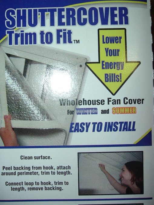 Shuttercover Trim To Fit Whole House Attic Fan Cover