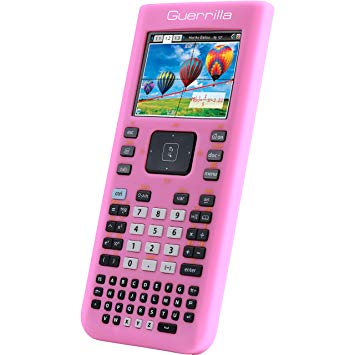 Guerrilla Silicone Case for Texas Instruments TI Nspire CX/CX CAS Graphing Calculator, Pink