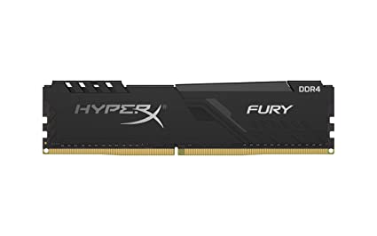 HyperX Fury 8GB 2400MHz DDR4 CL15 DIMM 1Rx8  Black XMP Desktop Memory (HX424C15FB3/8)