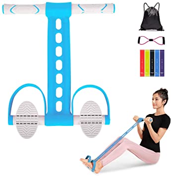 MUSBOY Rowing Tube, Training Tube, Abdominal Muscle Exercise, Abdominal footrest Extender Exercise Spine, Rowing Exercise Training Waist, Fitness Sporting Goods, Home Gym, Neutral