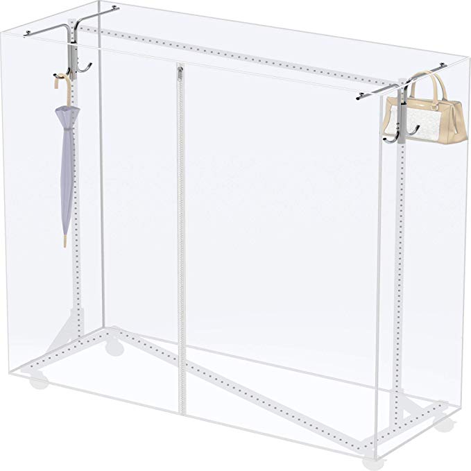 Cover and Tube Bracket for SimpleHouseware Z-Base Garment Rack (Garment Rack NOT Included)