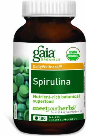 Gaia Herbs Spirulina Tablets, 180 Count