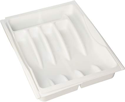 Rubbermaid Adjustable Cutlery Tray, White