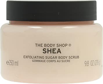 The Body Shop Shea Butter Exfoliating Sugar Body Scrub, 250ml