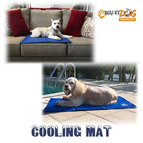 Walky Dog Cooling Mat, NO Chilling or Freezing Required, Pressure Activated Cooling Mat, Works on Any Surface, Works Indoors or Outside, 4 Sizes Available