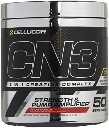 Cellucor, CN3, Creatine Nitrate Strength and Pump Amplifier, Fruit Punch, 50 Servings