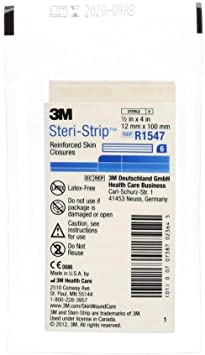 3M Steri-Strip Elastic Skin Closures - 1/2" x 4" - 6 strip envelope - - Box of 50
