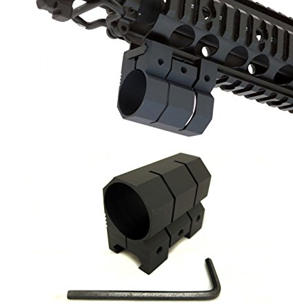 Monstrum Tactical 1" Picatinny/Weaver Rail Mount for Flashlights