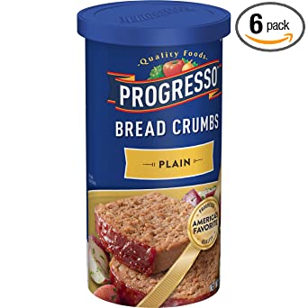 Progresso Plain Bread Crumbs 15 oz Canister (pack of 6)