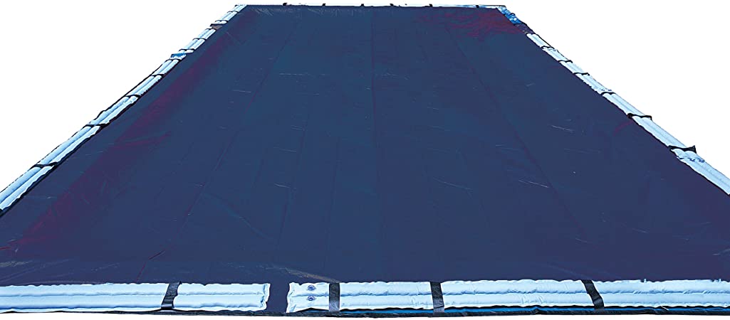 In The Swim 10-Year 16 x 32 Foot Rectangle Pool Winter Cover with Right Step Section