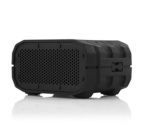 BRAVEN BRV-1s Portable Wireless Bluetooth Speaker [12 Hours][Waterproof] Built-In 1400 mAh Power Bank Charger - Black / Black