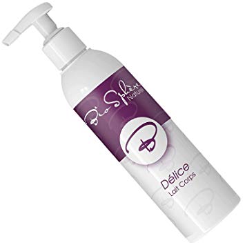 Delice Organic Aloe Vera and Cocoa Butter Lotion - Natural Raspberry - Gluten Free, Cruelty-Free, Vegan Body Lotion for Dry Skin - by BioSphere Naturel France - 8 ounces