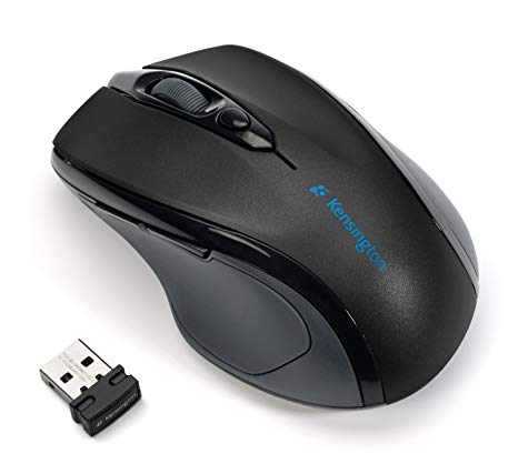 Kensington Pro Fit Mid-Size Right-handed Wireless Mouse with Nano Receiver (K72405US)