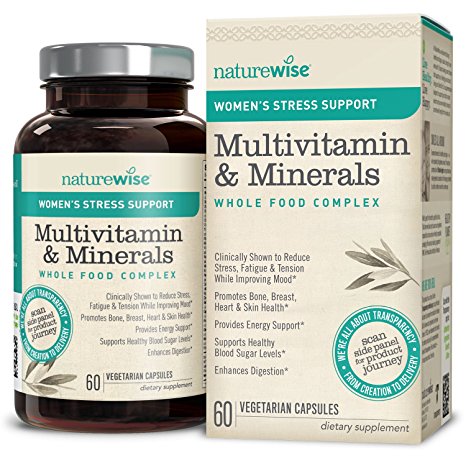 NatureWise Women's Multivitamin & Mineral Whole Food Complex with Stress Support